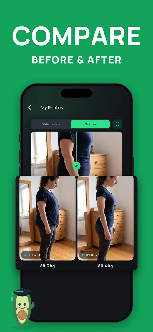 Screenshot: compare before-and-after photos